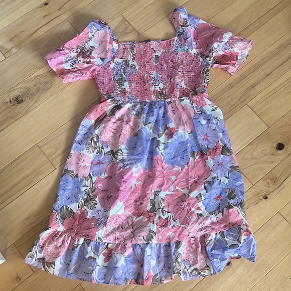 2/$15 or 3/$20 Plus Floral Shirred Dress - Picture 3 of 3